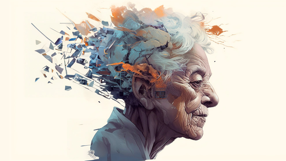 Ilustración de un cerebro humano con Alzheimer. Créditos: Getty Images