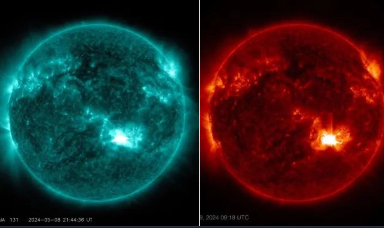 Imágenes del sol tomadas por la NASA