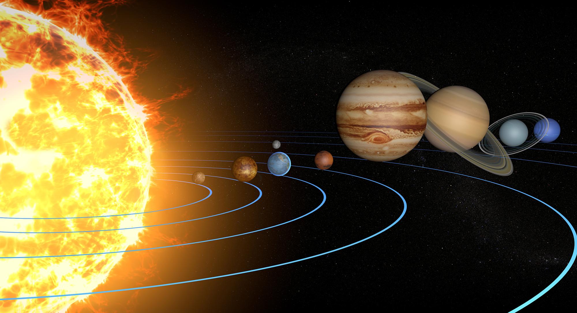 Sistema Solar. Créditos: Getty Images